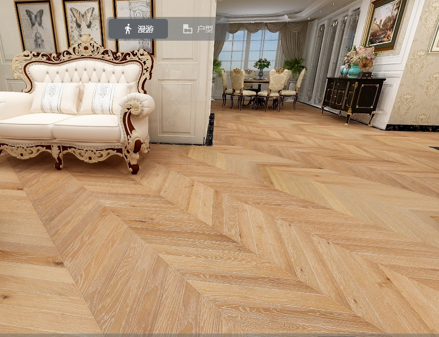 橡木鱼骨拼白纹理1